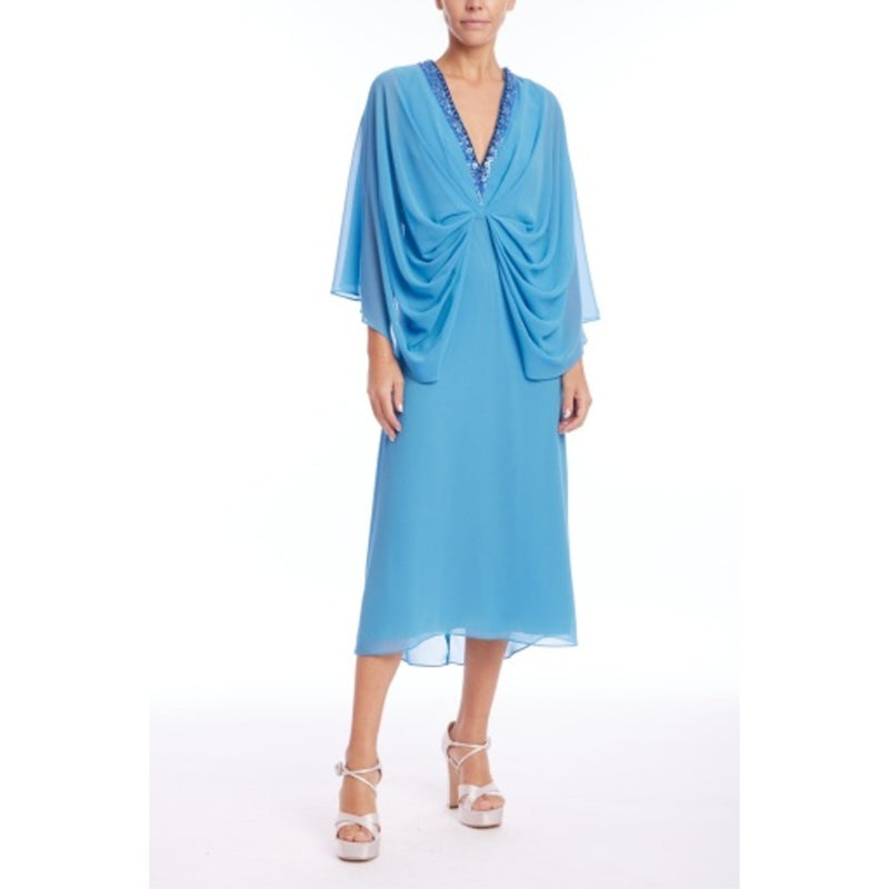 Badgley Mischka - Womens Emb Nk Dolman Caftan