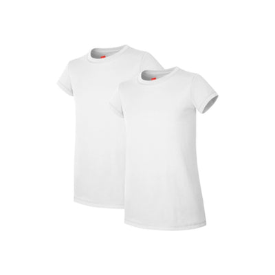 Hanes - Girls Essentials Girls' Cotton T-Shirt 2-Pack