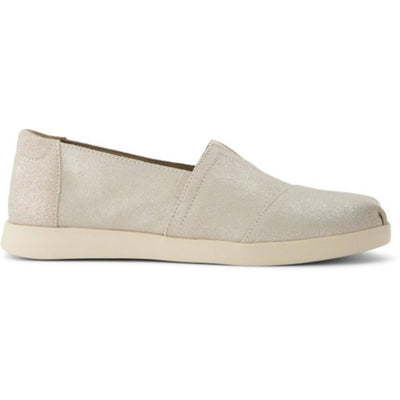 TOMS - Womens Alpargata Plus - Champagne Metallic Suede