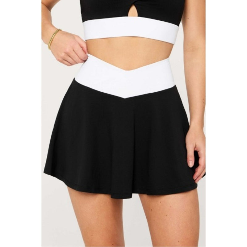 Fabletics - Womens Crossover Flounce Ultra Mini Skirt