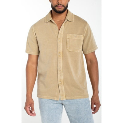 Liverpool Los Angeles - Mens Knit S/S Button Up Shirt