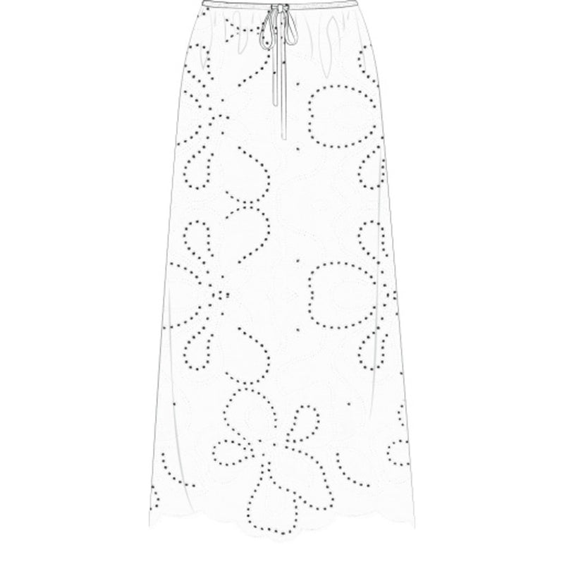 Onia - Womens Drawstring Midi Skirt