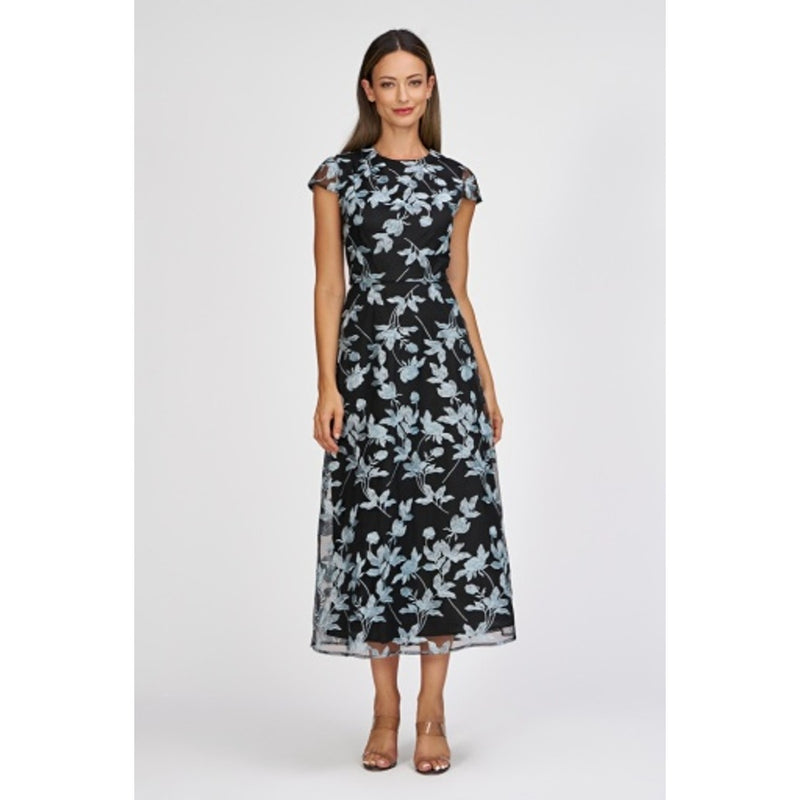 JS Collections - Womens Yvette Tea Length Dress