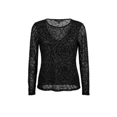 Liverpool Los Angeles - Womens Long Slv Layered Knit Top with V Detail