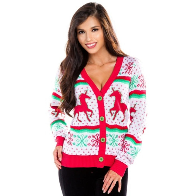 Tipsy Elves - Womens Christmacorn Cardigan