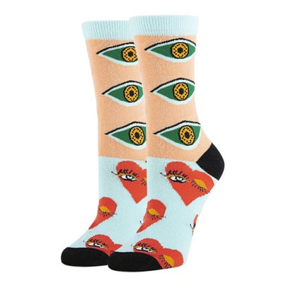 Oooh Yeah - Womens Crew Socks Eye Love It