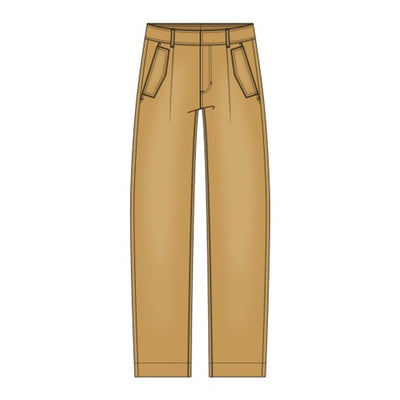 Liverpool Los Angeles - Womens Hr Pleated Trouser with Flap Pockets 28" Ins