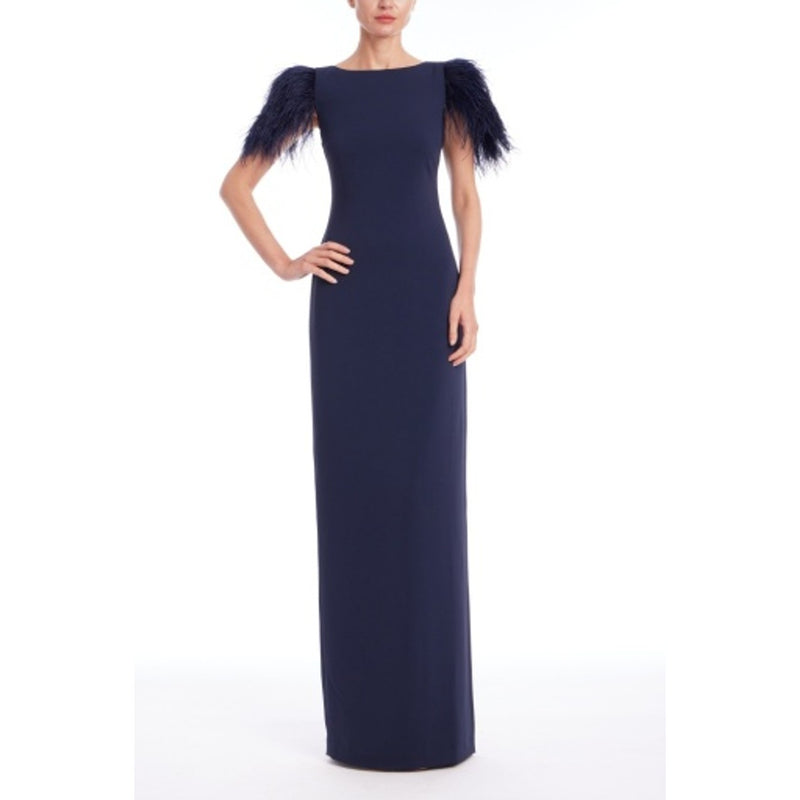Badgley Mischka - Womens Feather Slv