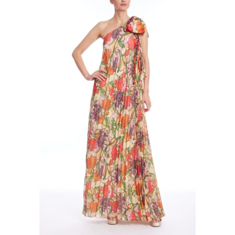 Badgley Mischka - Womens Print One Shldr Cftn