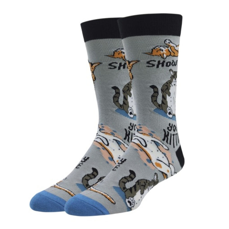 Oooh Yeah - Mens Crew Socks-Kitties