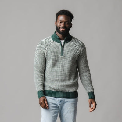 Hope & Henry - Mens Organic Half Zip Pullover