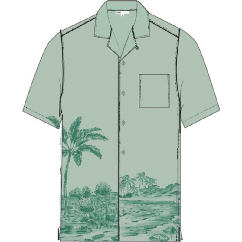 Onia - Mens Viscose Blend Convertible Vacation Shirt