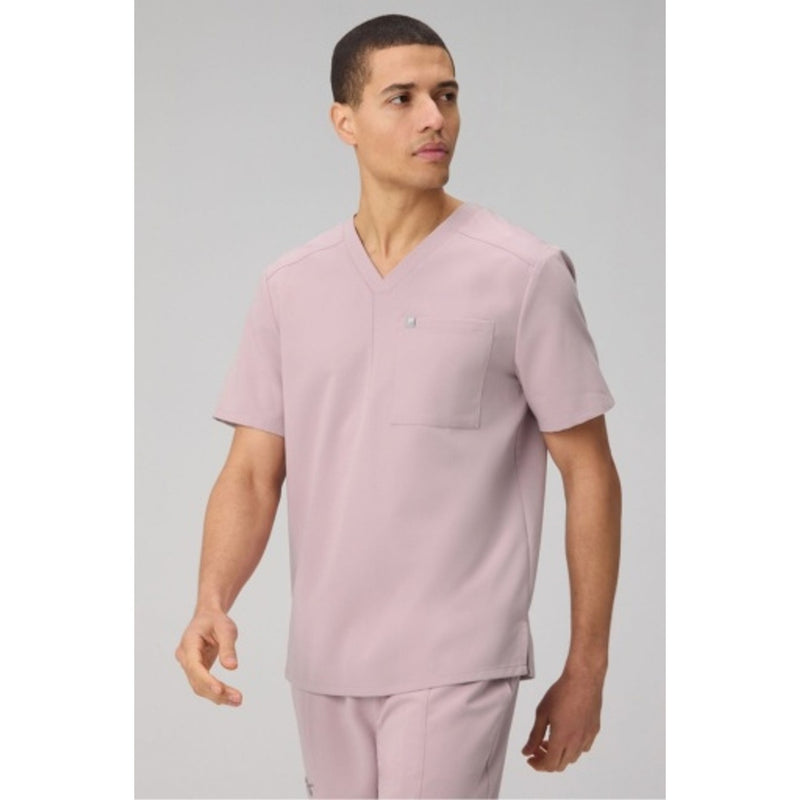 Fabletics - Mens Helix Scrub Top - Rose Quartz