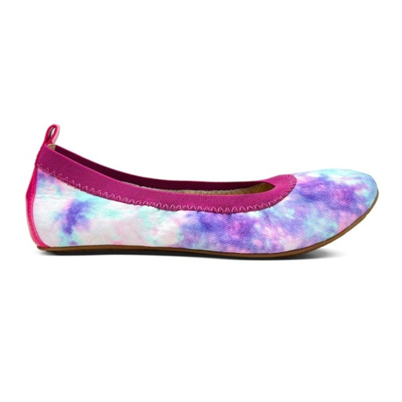Yosi Samra - Kids Miss Samara Ballet Flat in Pink Tie Dye Kids