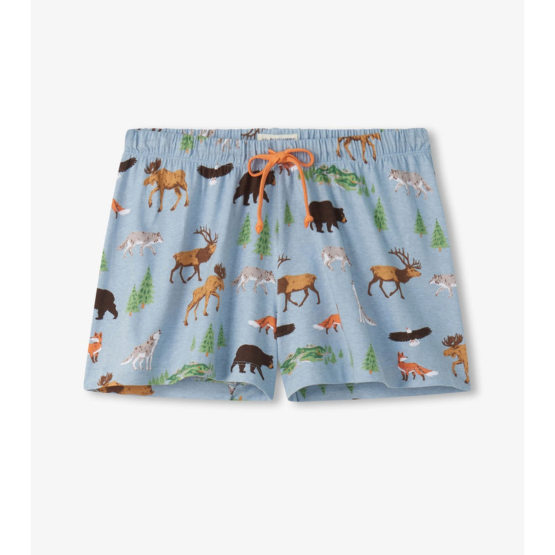 Little Blue House - Northern Wilderness Womens Sleep Shorts