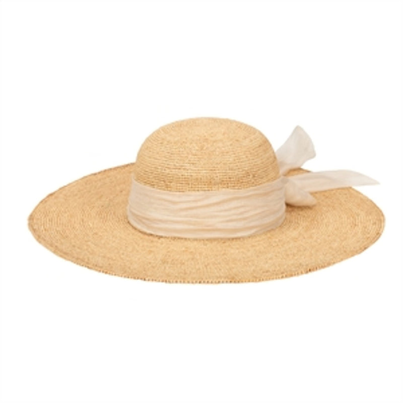 San Diego Hat Company - Lily Womens Fine Crochet Raffia Round Crown