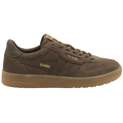 Gola - Womens Hawk Suede '86 Sneakers - Otter/Gum