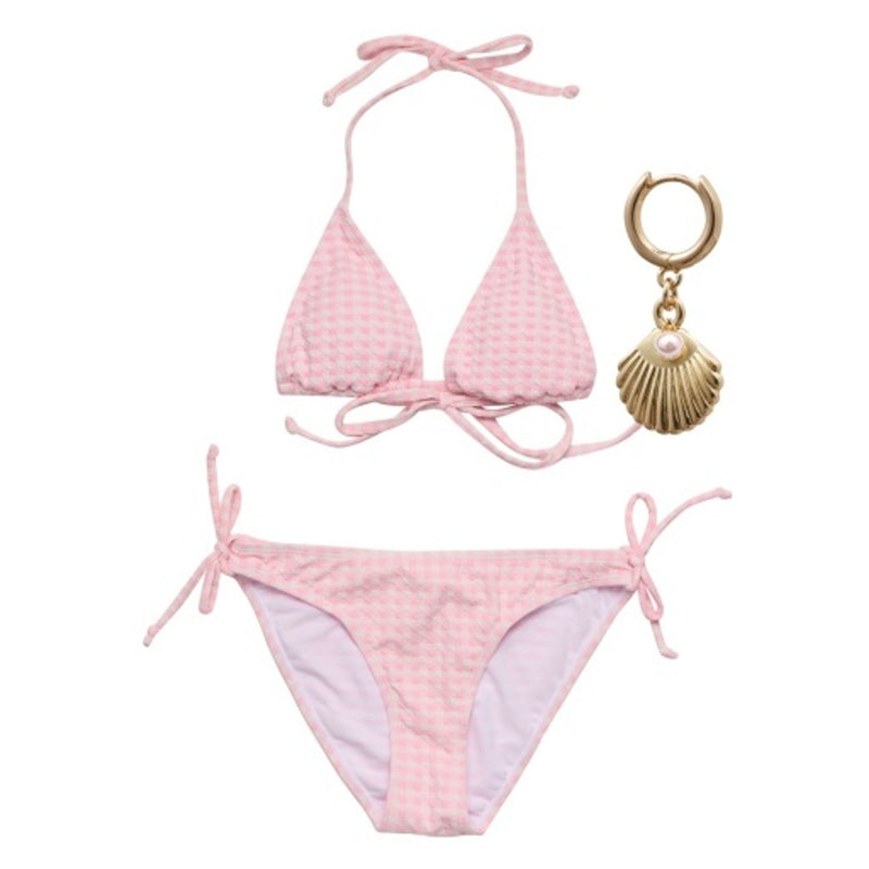 Snapper Rock - Girls Rose Gingham Teen Triangle Bikini