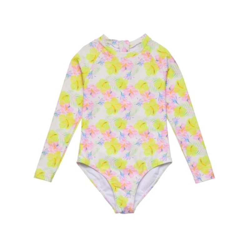 Snapper Rock - Girls Aloha Vacay Recycled Long Sleeve Surf Suit
