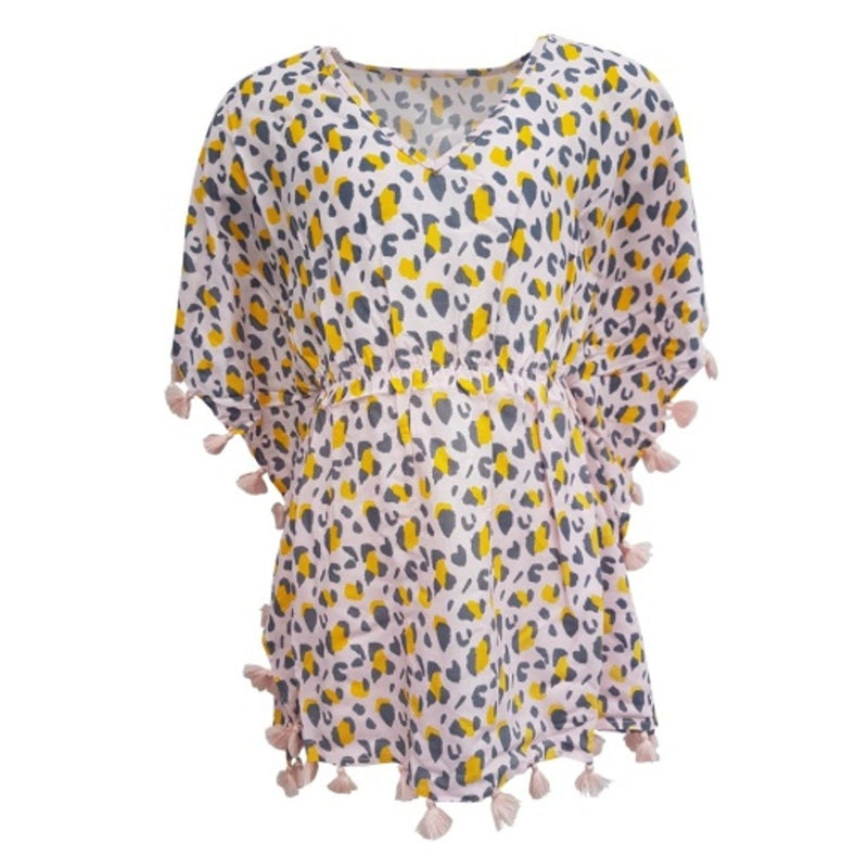 Snapper Rock - Girls Leopard Love Batwing Kaftan