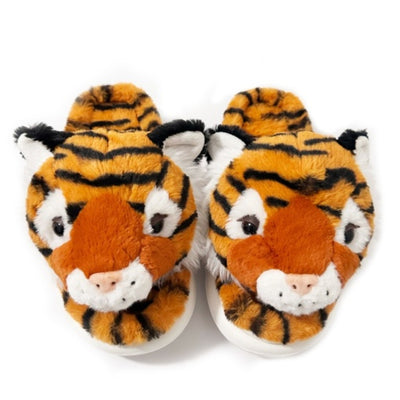 Oooh Yeah - Womens Tiger Roar Women's Slide on Fuzzy Slippers