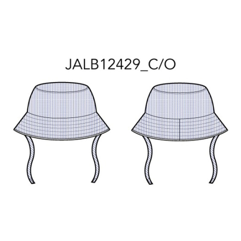 Janie and Jack - Baby U Blue Microstripe Bucket Hat E1