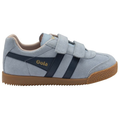 Gola - Kids Harrier Strap Sneakers - Air/Navy/Chalk Pink