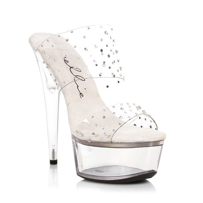 Ellie Shoes - 6" Heel Clear Sandal