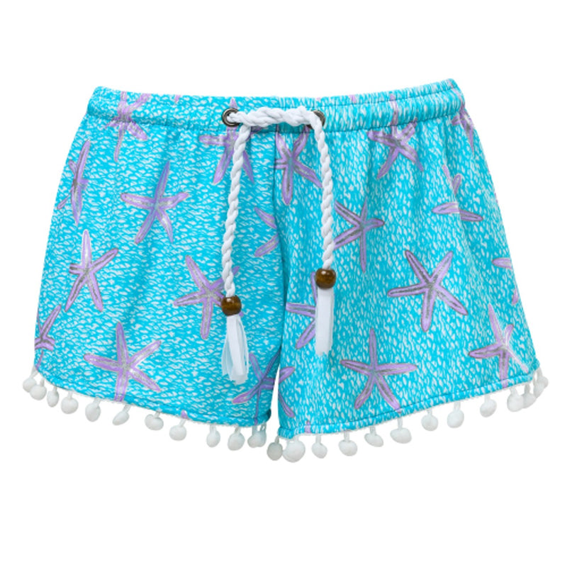 Snapper Rock - Girls Ocean Star Swim Shorts