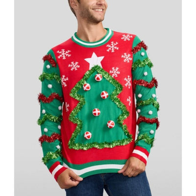 Tipsy Elves - Mens Deck the Halls Game Ugly Christmas Sweater