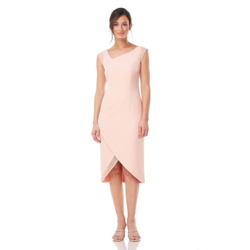 JS Collections - Womens Teagan Wrap Midi Dress