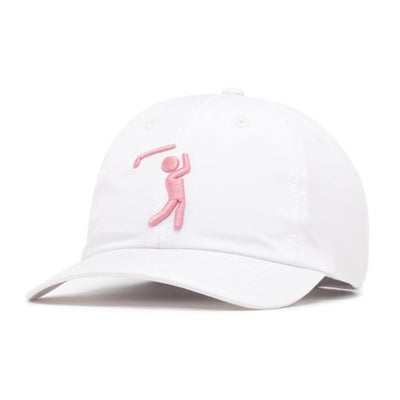 Bogey Bros - Unisex Bogeyman White/Pink Dad Hat