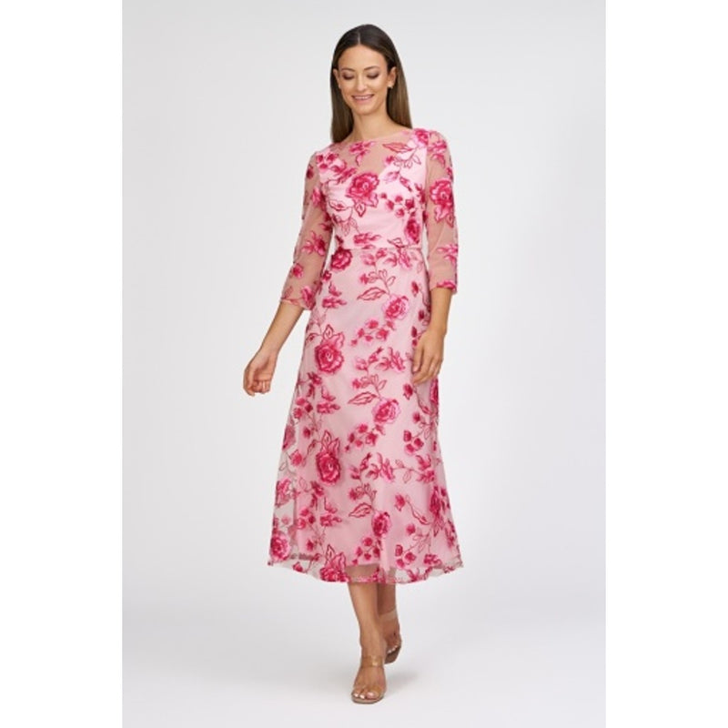 JS Collections - Womens Nadine Tea Length Cocktail