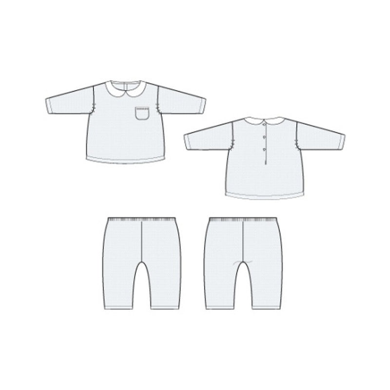 Janie and Jack - B S Blue Collar Textured Sweater/Pant Set Sig1