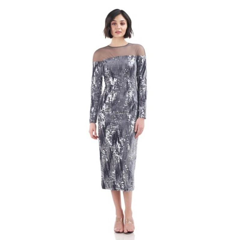 JS Collections - Womens Ivy Illusion T-Length Dress