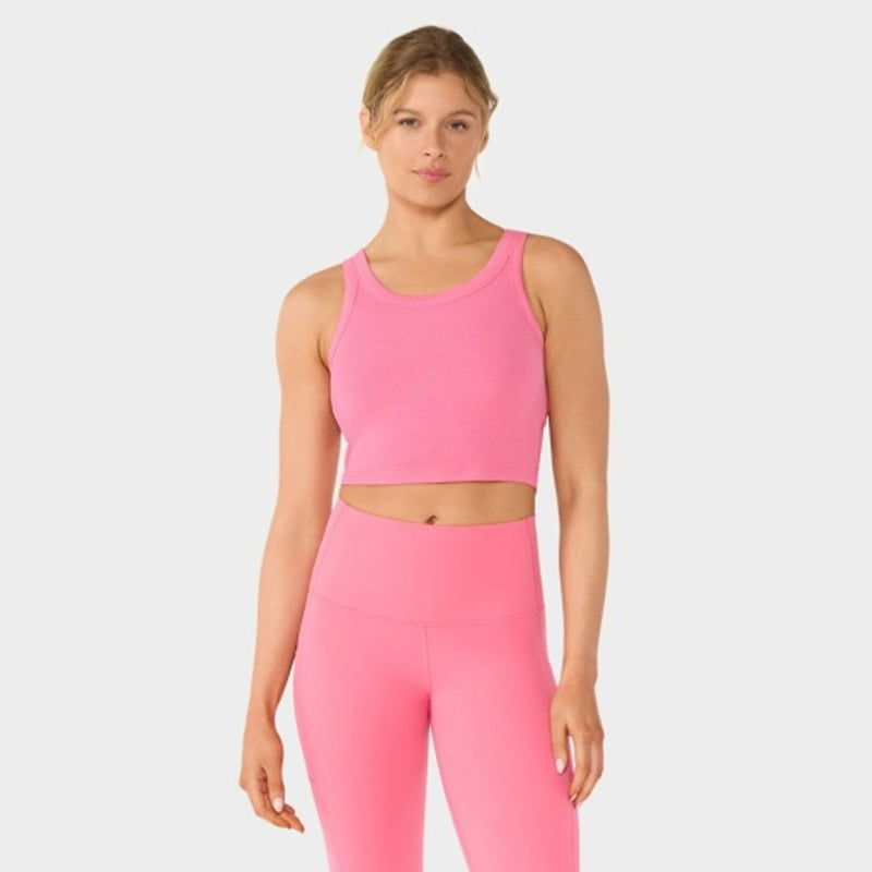 Thirty Three Threads - Unisex Ribbed Crop Tank Dusty Olive