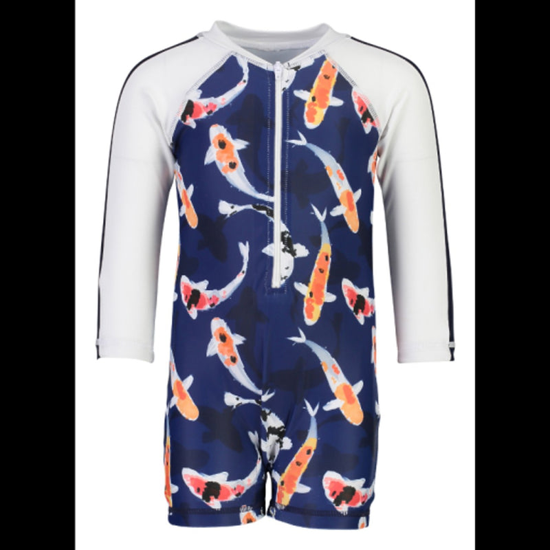 Snapper Rock - Baby Don't Be Koy Long Sleeve Sunsuit