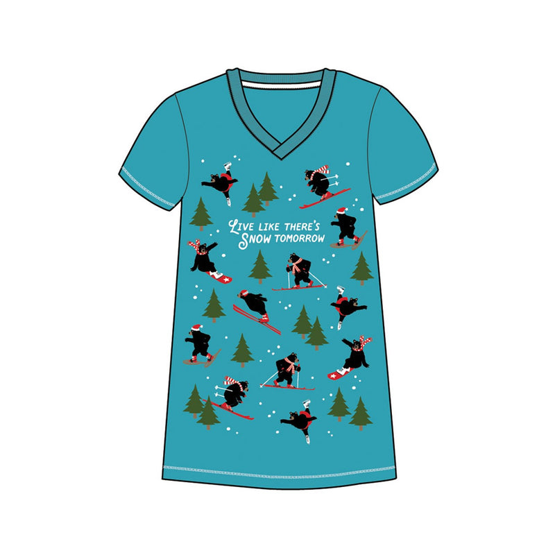 Little Blue House - Snow Tomorrow Womens Sleepshirt