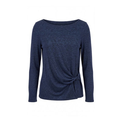 Liverpool Los Angeles - Womens Long Slv Boat Neck Knit Top with Twist Detail