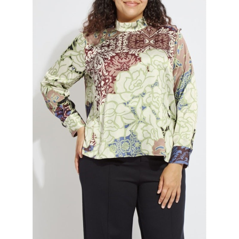 Lysse - Womens Seraphina Mock Neck Blouse
