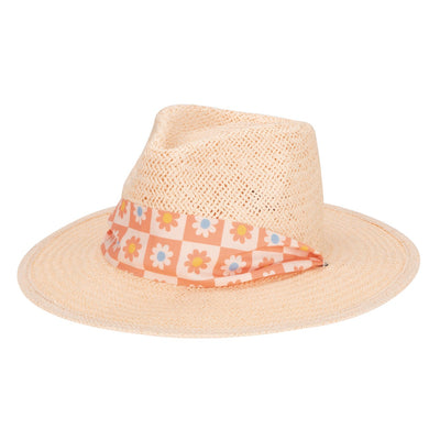 San Diego Hat Company - Paperbraid Fedora with Scarf Tie