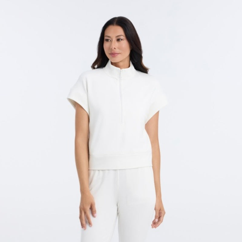 Thirty Three Threads - Unisex Short Sleeve H Zip Pullover Ccn