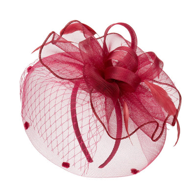 San Diego Hat Company - Womens Fascinator with Organza Mesh