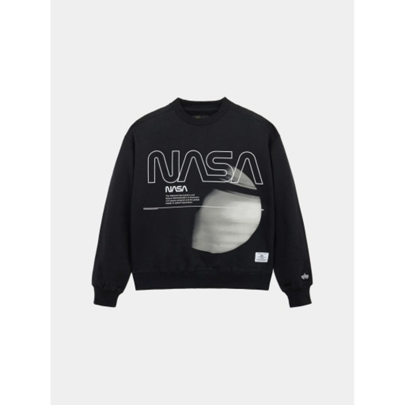 Alpha Industries - Mens Essential Relaxed Fit Crewneck (Nasa Galaxy)