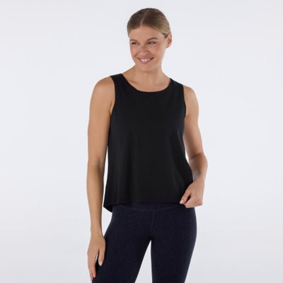Thirty Three Threads - Unisex All Day Hi Lo Tank Ebony