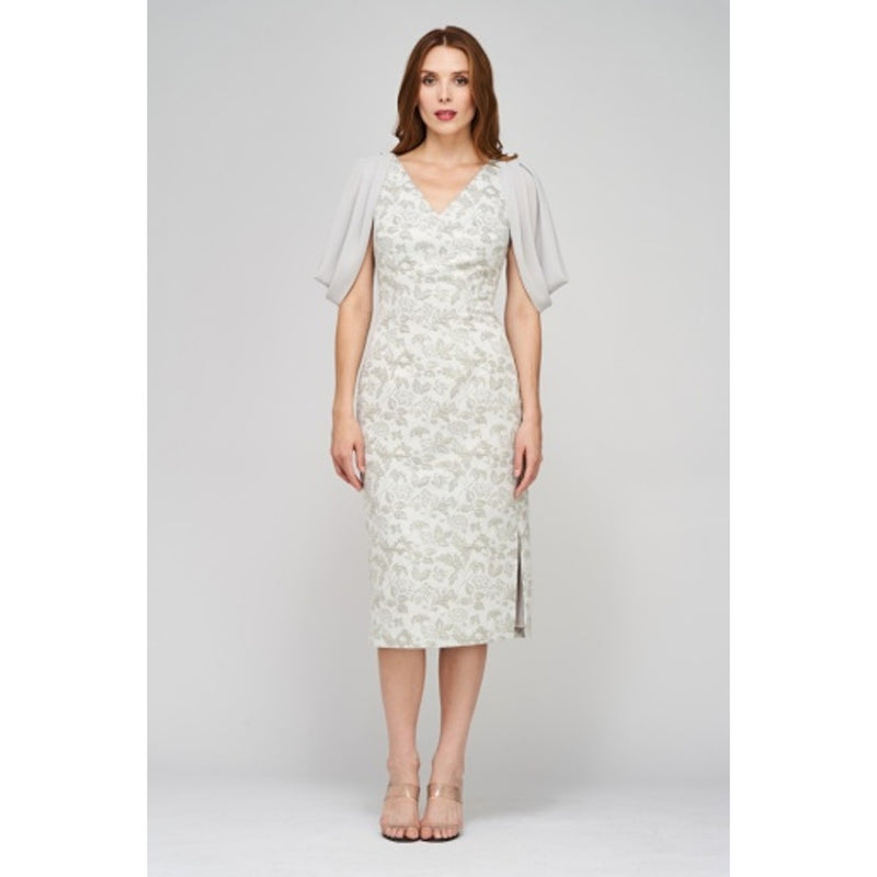 JS Collections - Womens Summer Drape Sleeve Cocktail