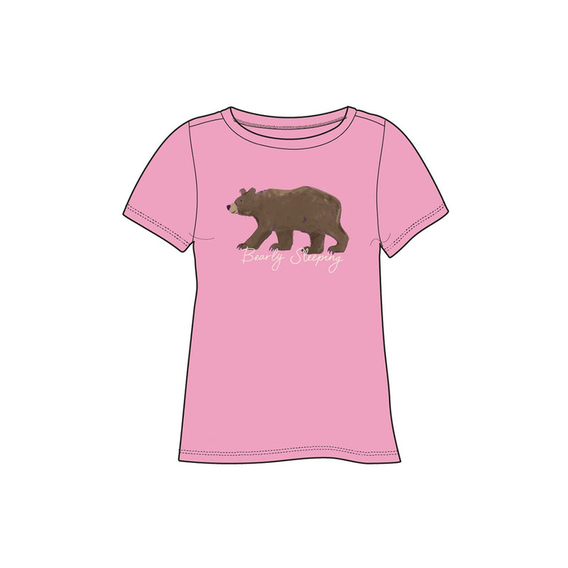 Little Blue House - Bearly Sleeping Womens Pajama Tee