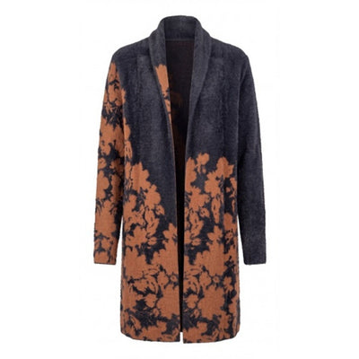 Liverpool Los Angeles - Womens Long Slv Open Front Shawl Sweater Coat