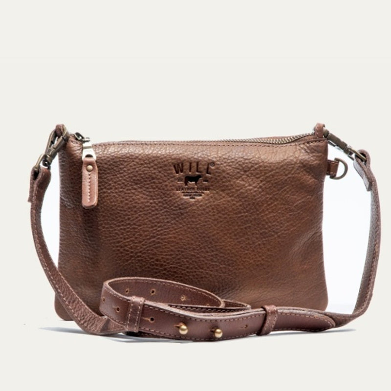WILL Leather Goods - Womens Zip Pouch Medium Crossbody