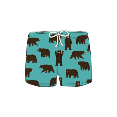 Little Blue House - Brown Bears Womens Sleep Shorts